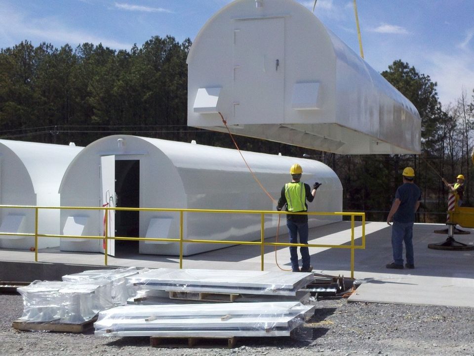 Install team loading or setting a shelter onsite